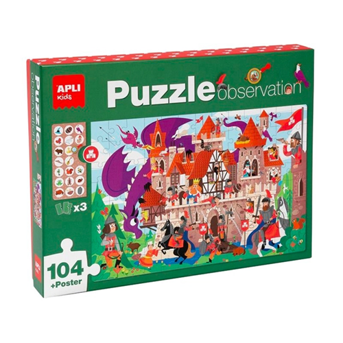 Puzzle observation junior - Château | Apli kids Puzzle observation junior - Château | Apli kids